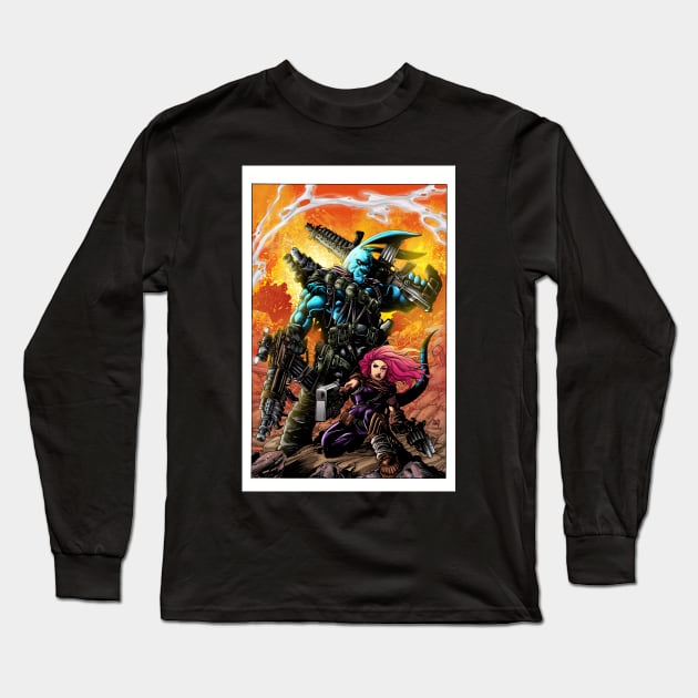 Salty Roo "Mutant Eradication" Long Sleeve T-Shirt by traderjacks
